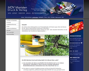 Webpräsenz auf Basis eines Content-Management-Systems